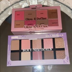 Glow & Define Blush and Soft Neutrals 2-Piece Makeup Set - Pink & Neutral Shades